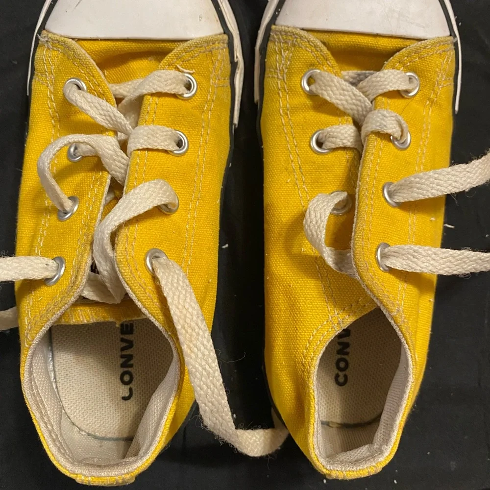 Converse Kids Bright Yellow Sneakers - Picture 7 of 7